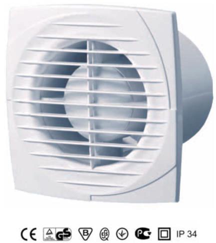 VENTILATOR (D=100 mm) CU TEMPORIZATOR/CLAPETA ANTIRETUR MU BP4 T VENTILATOR (D=100 mm) CU TEMPORIZATOR/CLAPETA ANTIRETUR MU BP4 T